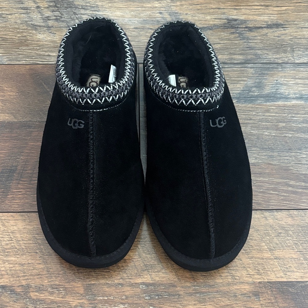 UGG Black Suede Slip-Ons